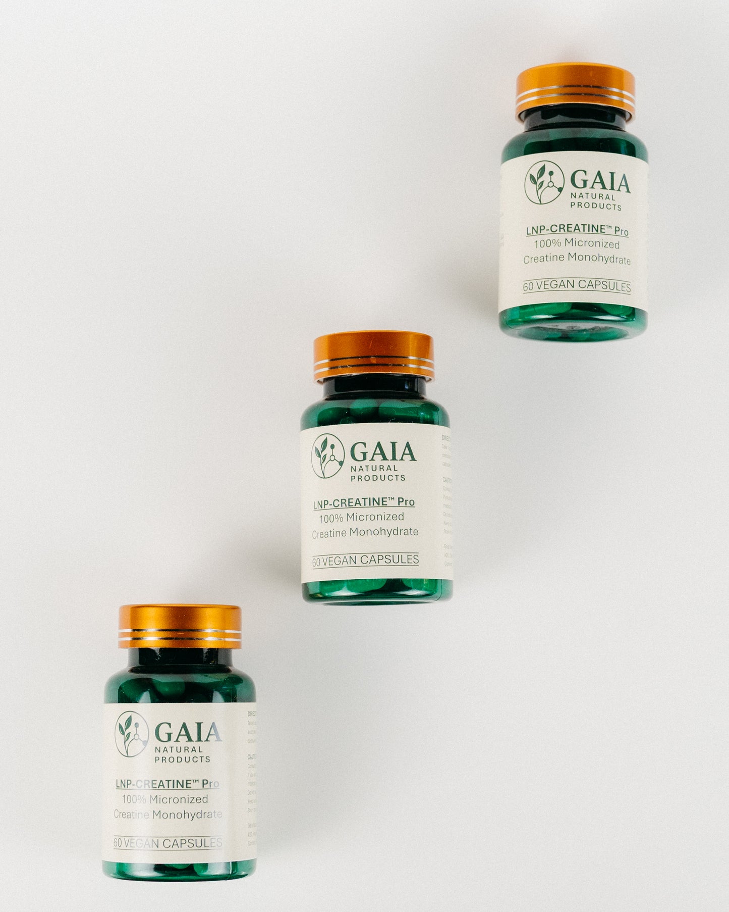 GAIA Creatine Monohydrate 500mg | 60 Vegan Capsules