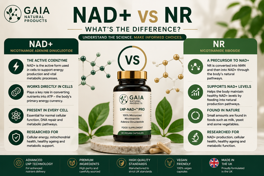 NAD+ vs NR Explained | GAIA Supplements UK