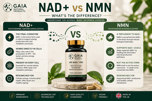 NAD+ vs NMN: What's the Difference? A Complete UK Guide (2026)