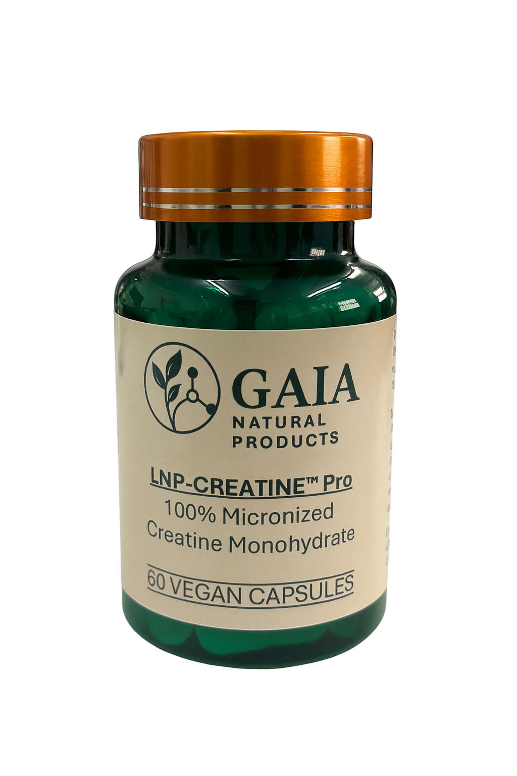 GAIA Creatine Monohydrate 500mg | 60 Vegan Capsules