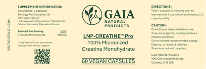 LNP-CreatineTM Pro: Advanced Absorption Creatine Capsules 1000mg